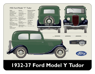 Ford Model Y Tudor 1932-37 Mouse Mat